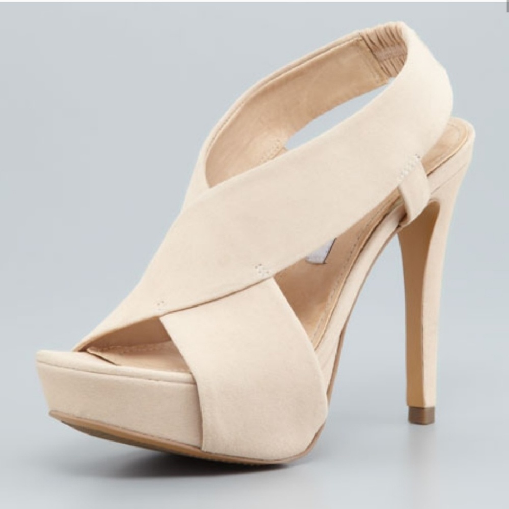 Diane von Furstenberg Cream Zia Platforms